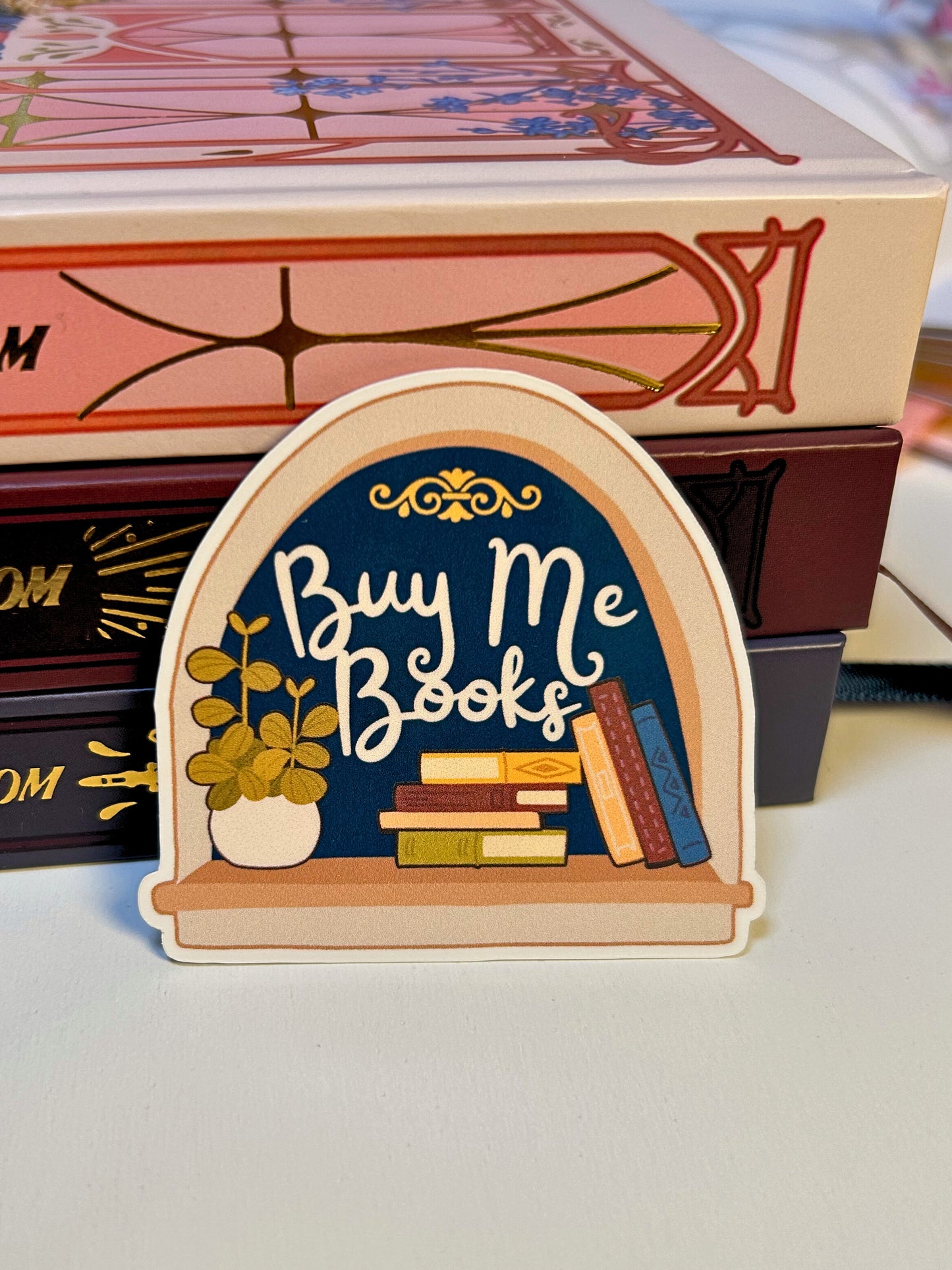 Buy Me Books Waterproof Vinyl Sticker