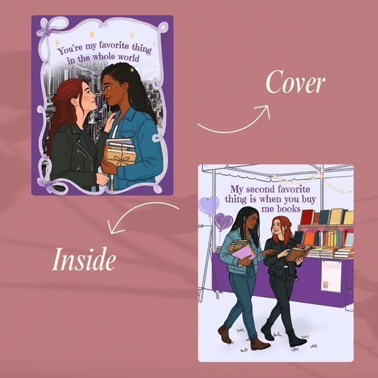You’re My Favorite Thing – Bookish Greeting Card